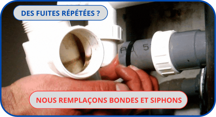 Changement de siphons et de raccords de plomberie à la Réunion